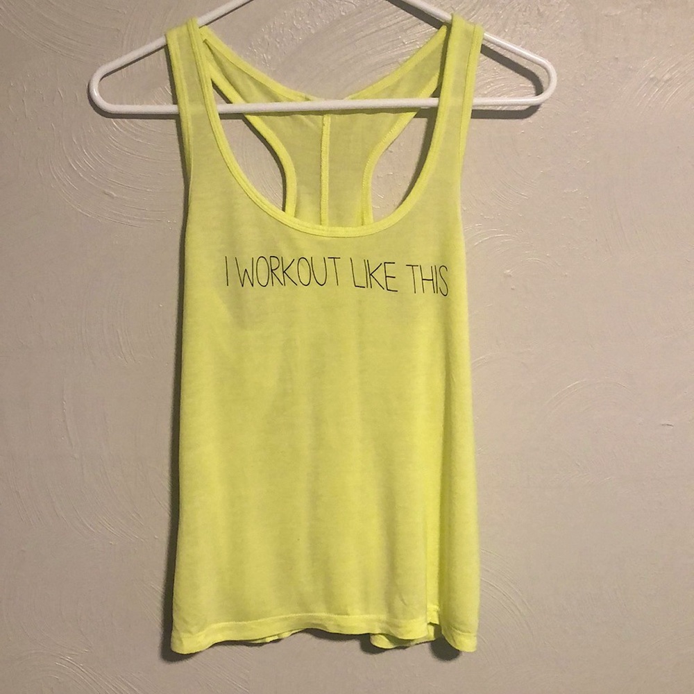 Yellow Aspire Workout Tank